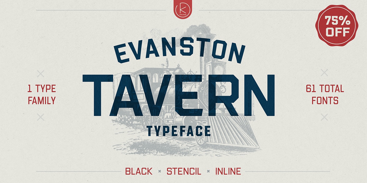 Пример шрифта Evanston Tavern 1826 #1